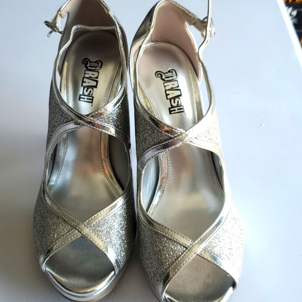 Brash Glitter Heels, size 6 1/2